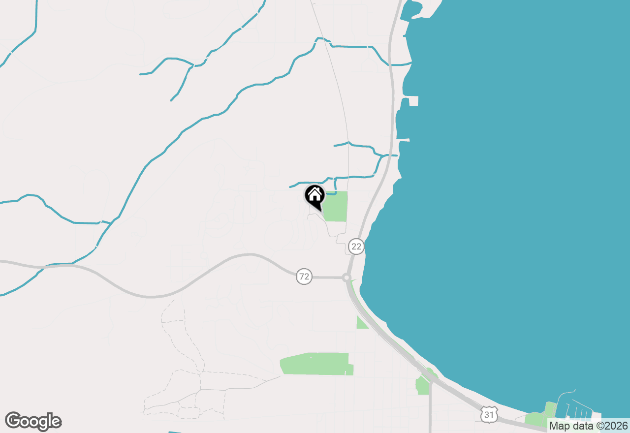 Map of 13759 S Meridian Drive, Traverse City, MI 49584