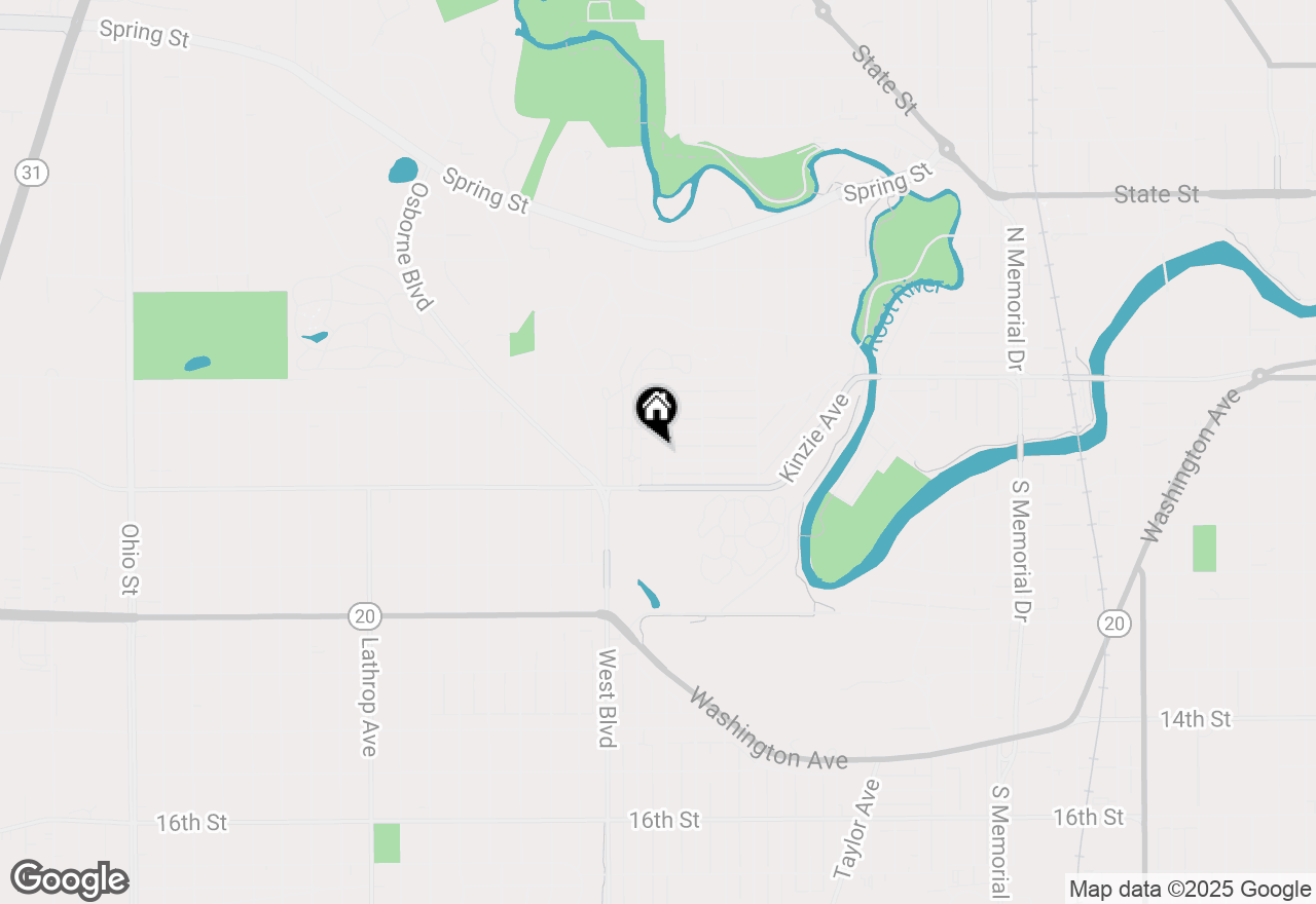 Map of 822 Belmont Ave, Racine, WI 53405