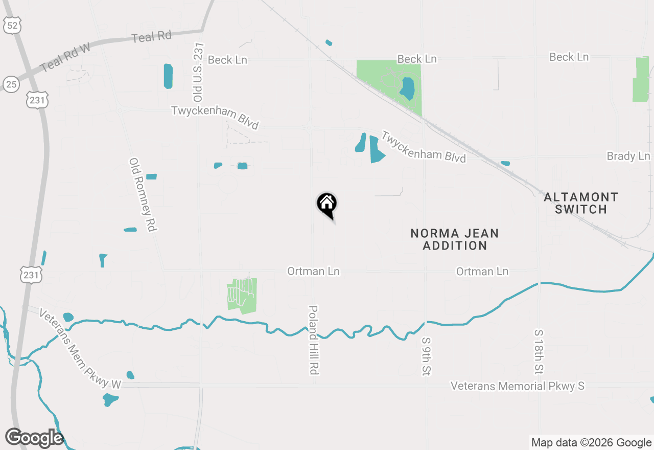 Map of 3409 Trafalgar Court, Lafayette, IN 47909
