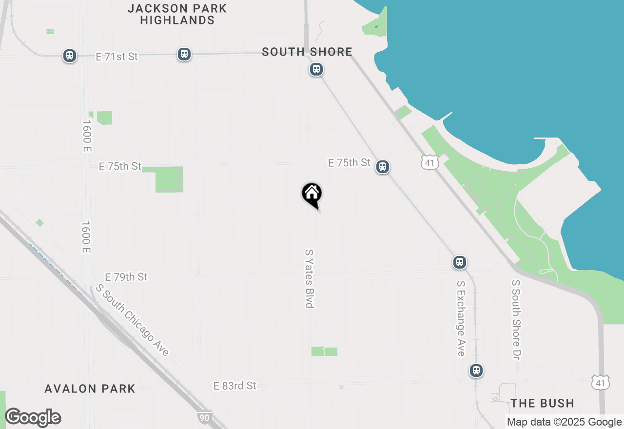 Map of (Address confidential), Chicago, Illinois 60649