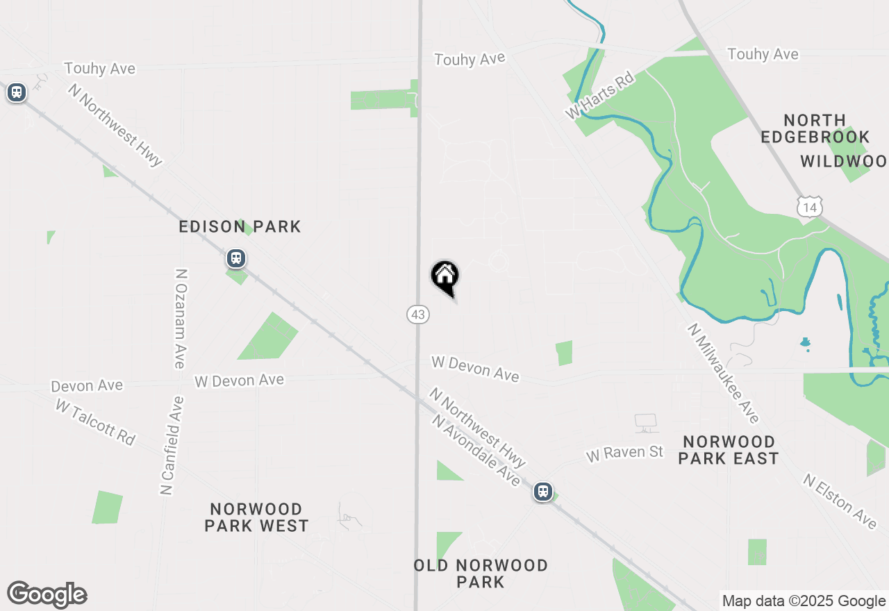 Map of 6513 N Neva Avenue, Chicago, IL 60631