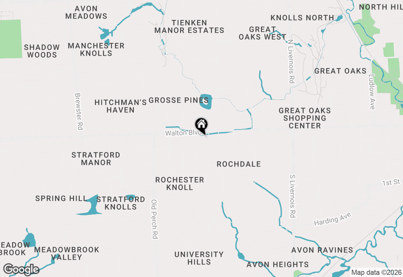 Map of 1695 Huntington Park, Rochester Hills, MI 48309