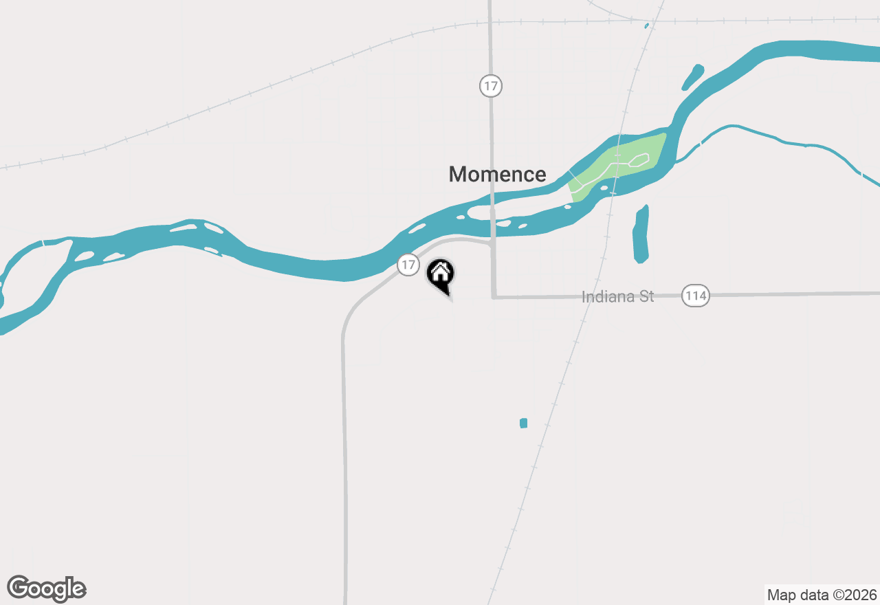 Map of 209 W Indiana Street, Momence, IL 60954