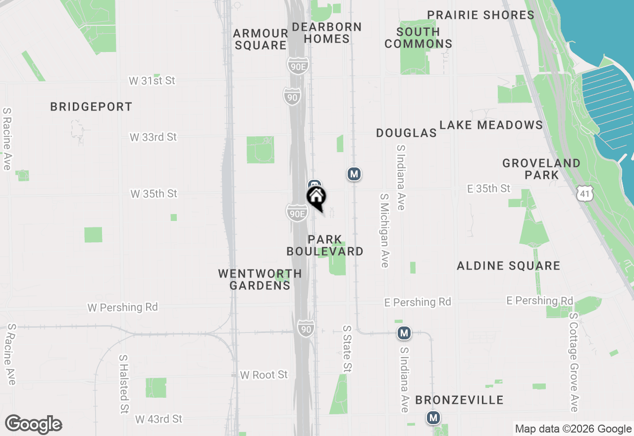Map of 3560 S Federal Street, Chicago, IL 60609