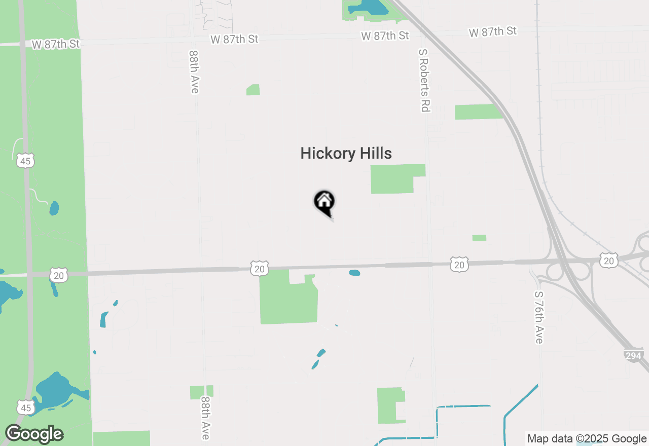 Map of 9322 S 83rd Court, Hickory Hills, IL 60457