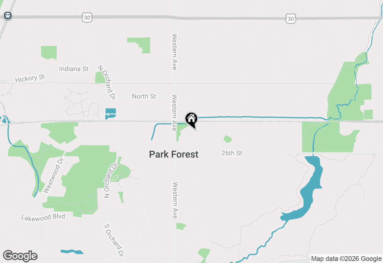 Map of 115 Algonquin Street, Park Forest, IL 60466