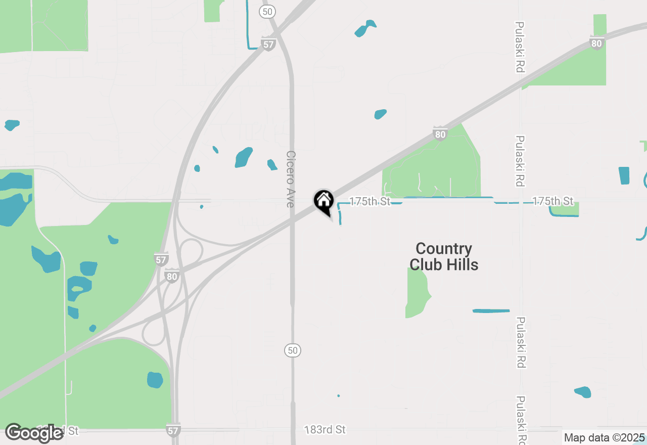 Map of 4717 175th Place, Country Club Hills, IL 60478