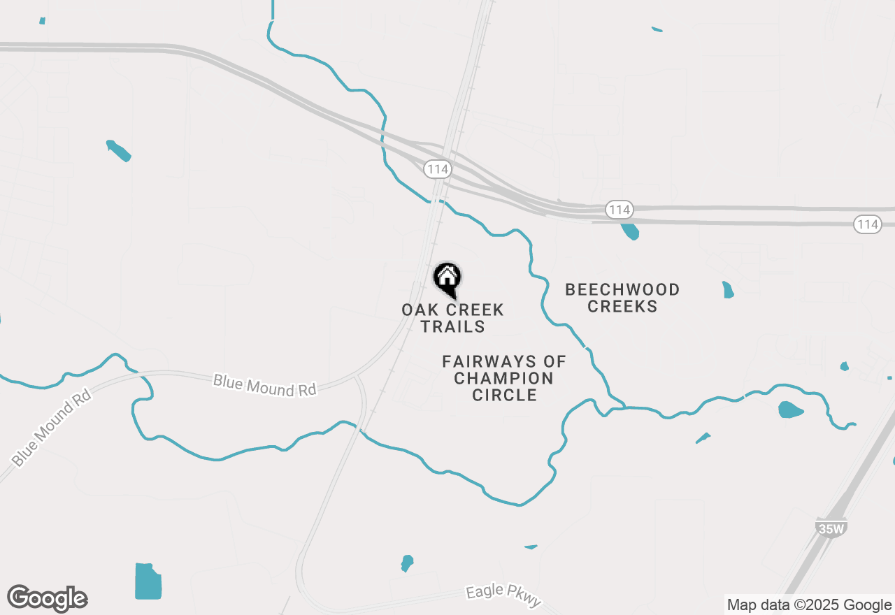 Map of 2408 Clay Creek Lane, Fort Worth, TX 76177