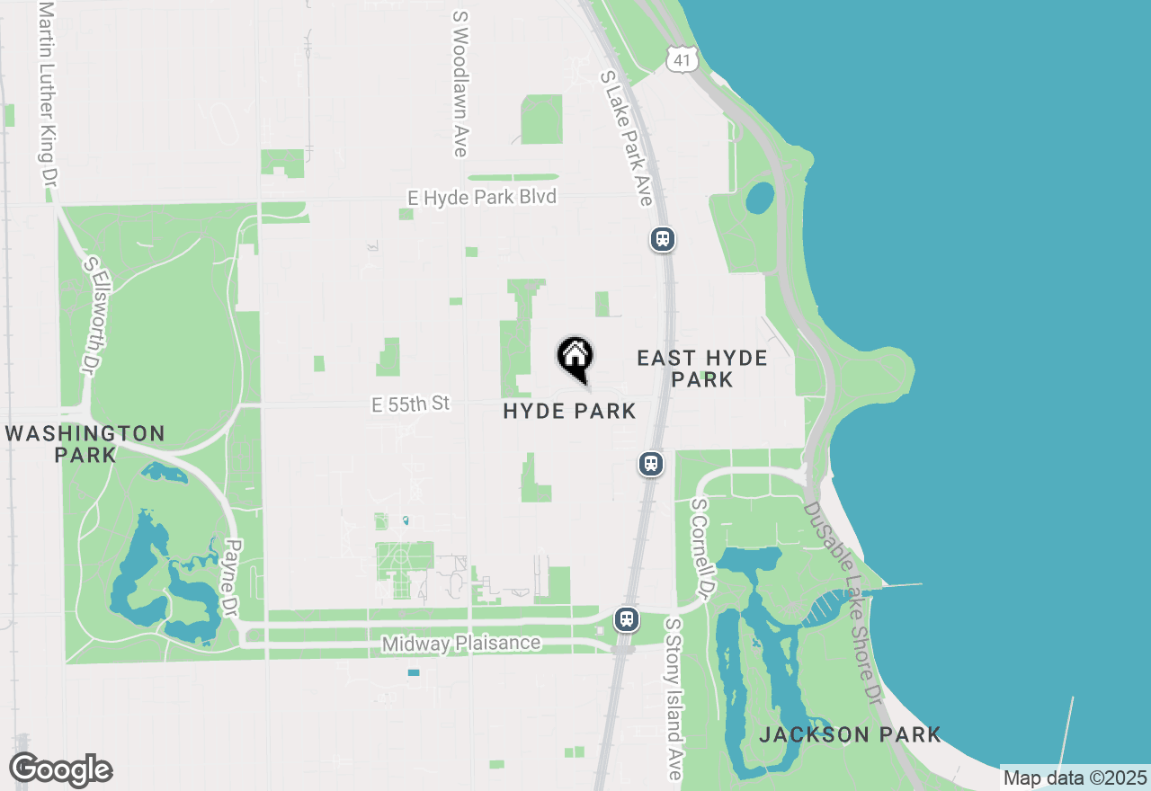 Map of 1401 E 55th Street #707N, Chicago, IL 60615