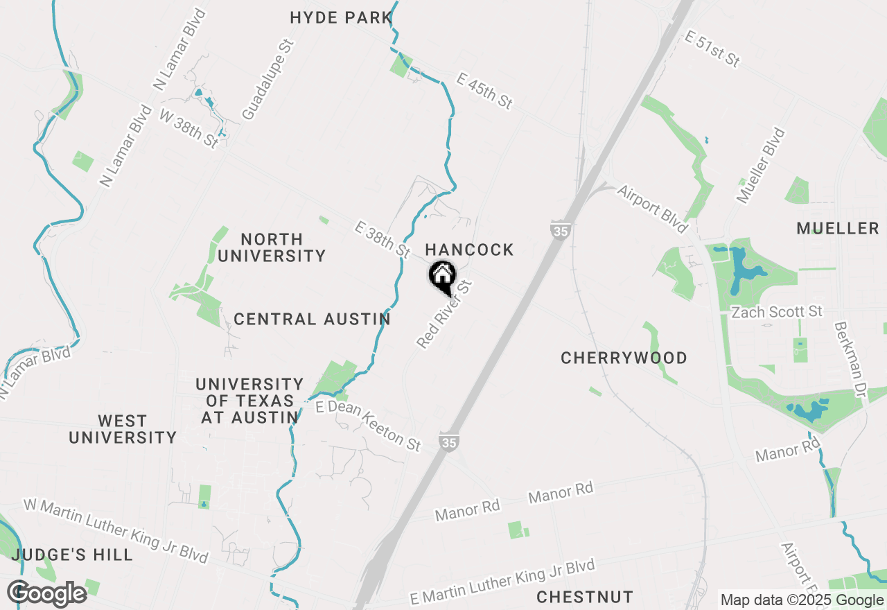Map of 3508 Red River St, Austin, TX 78705