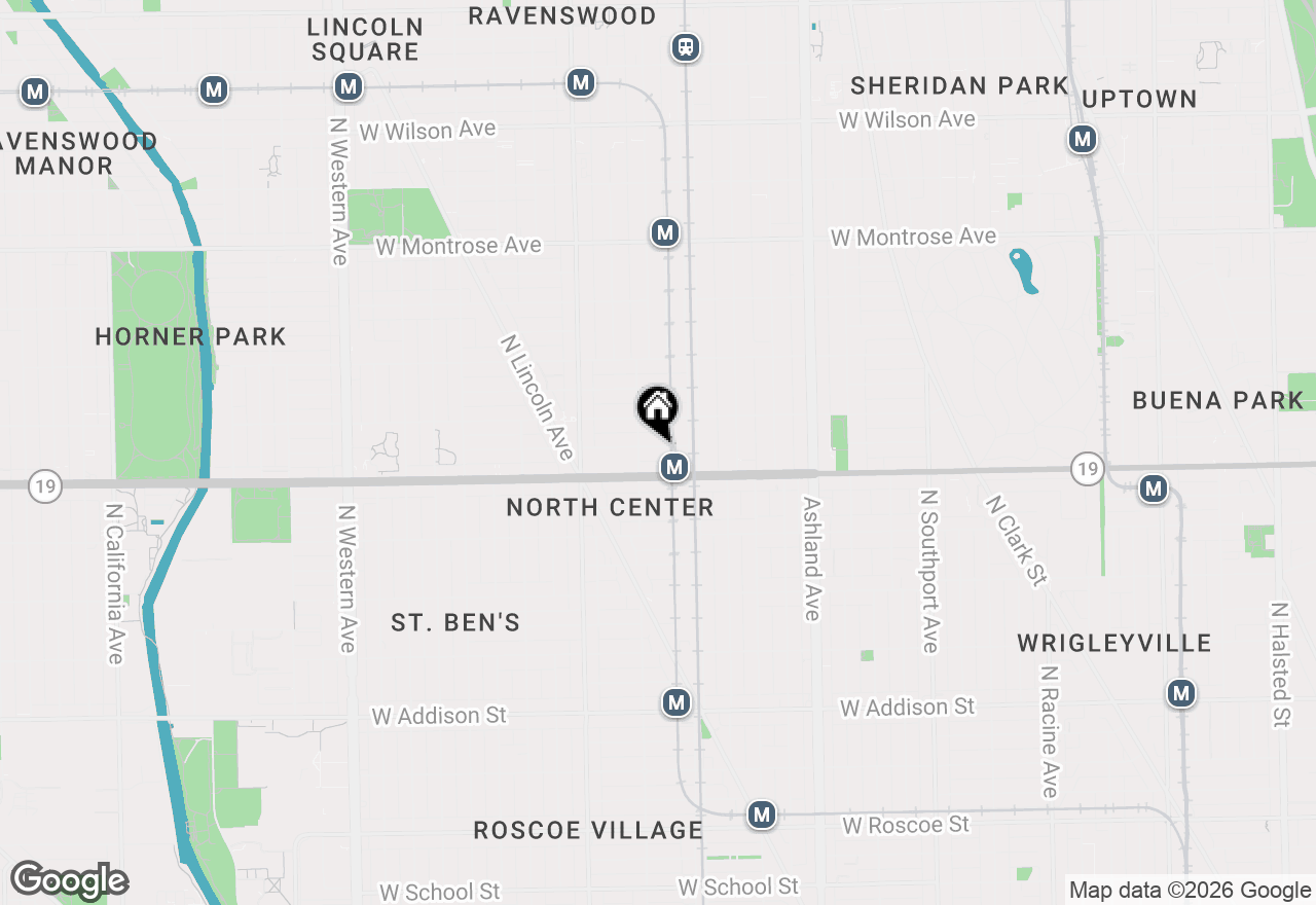 Map of 1833 W Cuyler Avenue, Chicago, IL 60613