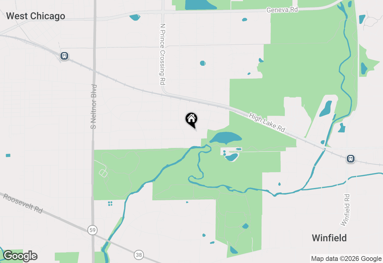 Map of 28W625 Lester Street, West Chicago, IL 60185