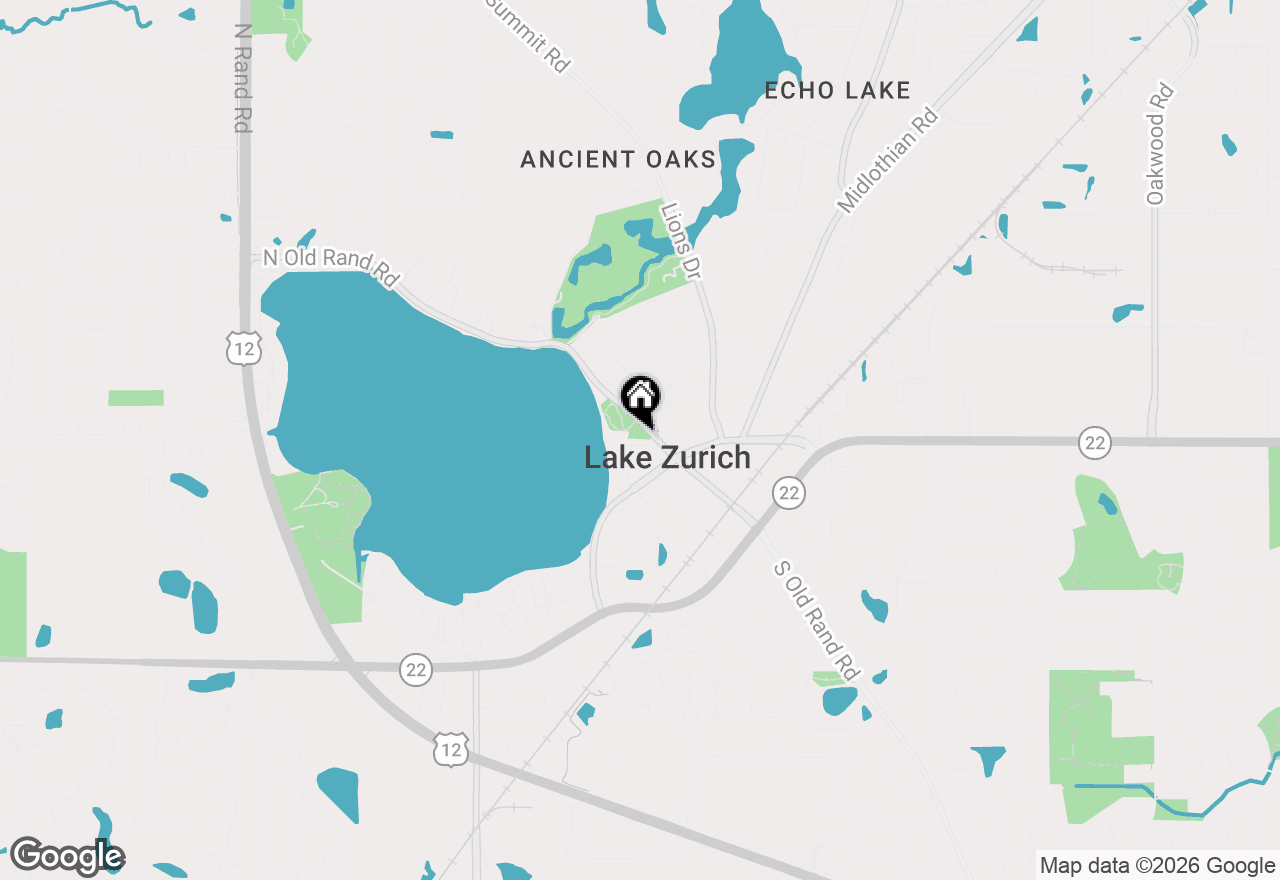 Map of 80 Lakeview Place #A, Lake Zurich, IL 60047