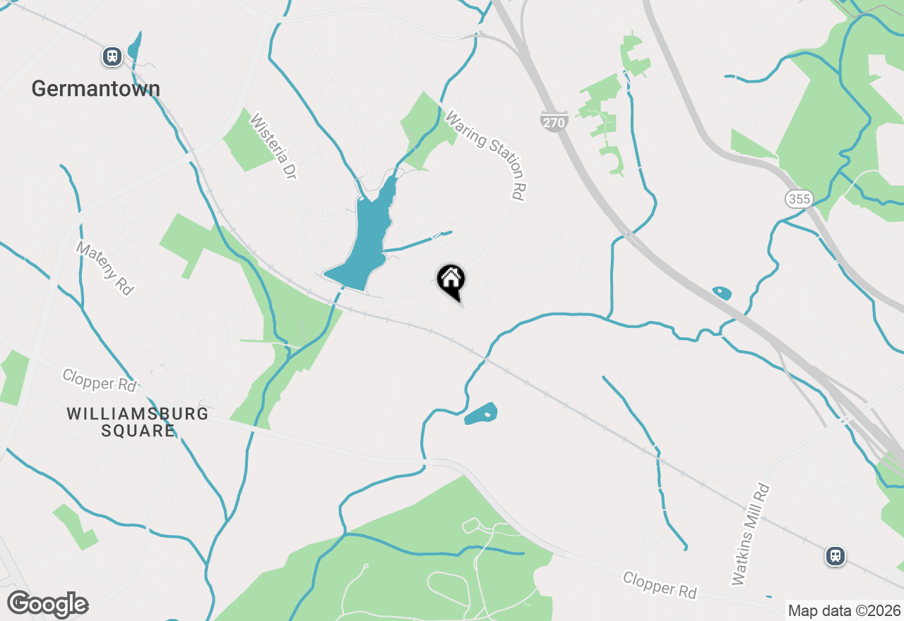 Map of 18656 Winding Creek Place, Germantown, MD 20874