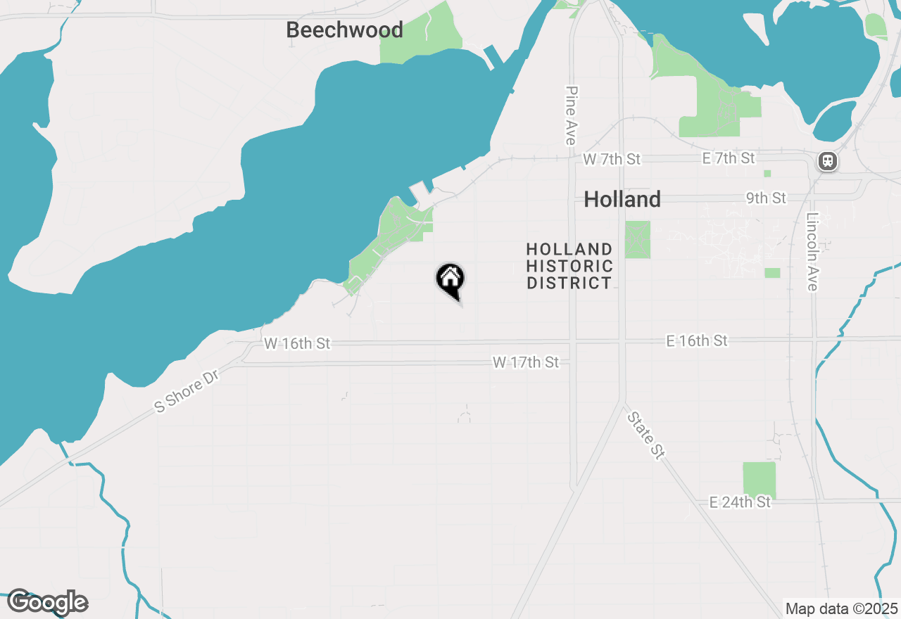 Map of 268 W 14th Street, Holland, MI 49423