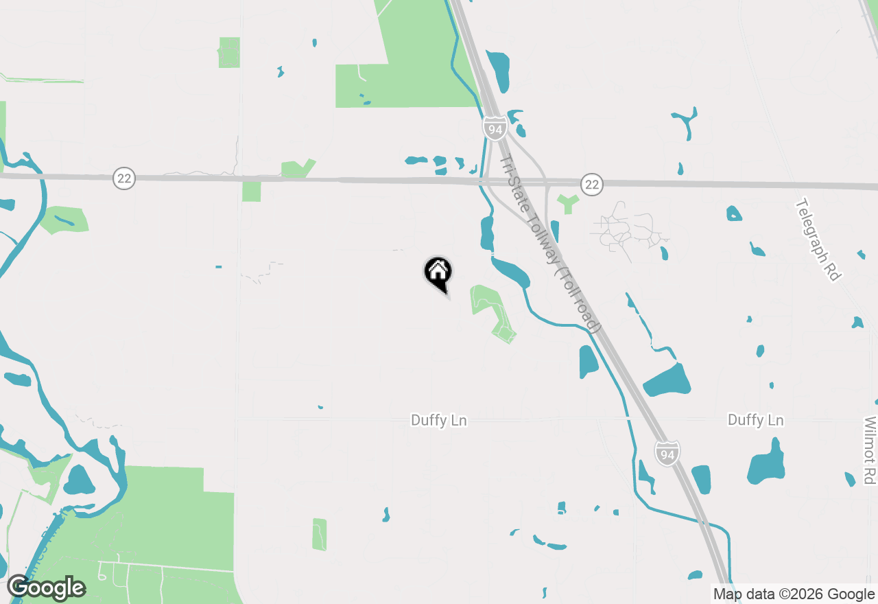 Map of 41 Canterbury Road, Lincolnshire, IL 60069