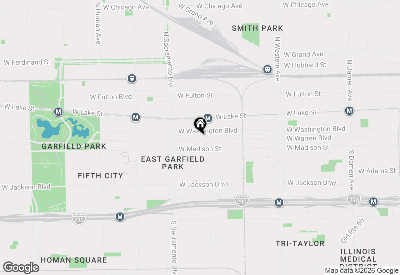 Map of 2828 W Warren Boulevard, Chicago, IL 60612