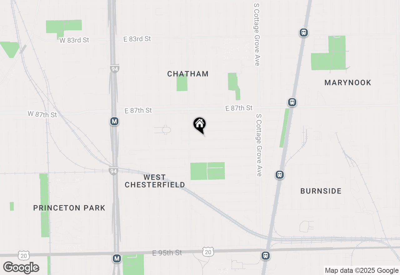 Map of 435 E 88th Place, Chicago, IL 60619