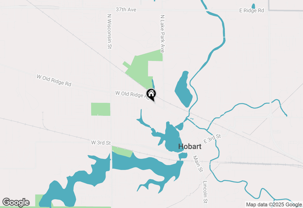 Map of 36 Beverly Boulevard, Hobart, IN 46342