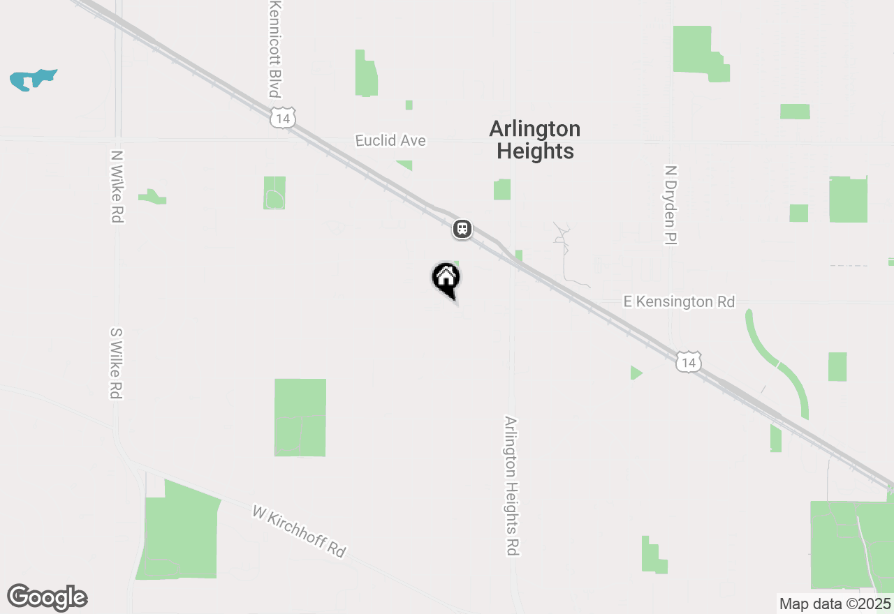 Map of 100 S Vail Avenue #404, Arlington Heights, IL 60005