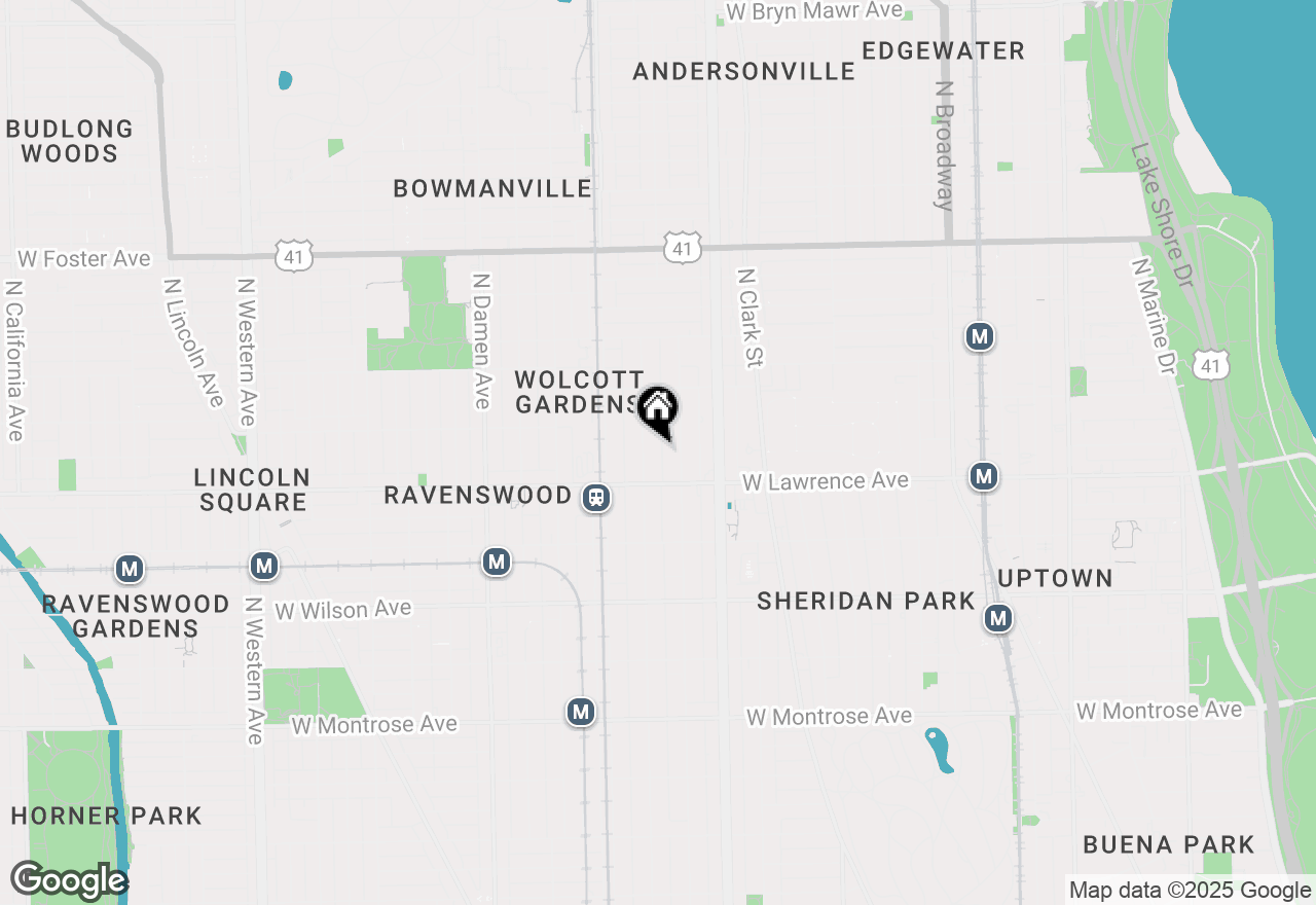 Map of 4831 N Hermitage Avenue #3B, Chicago, IL 60640