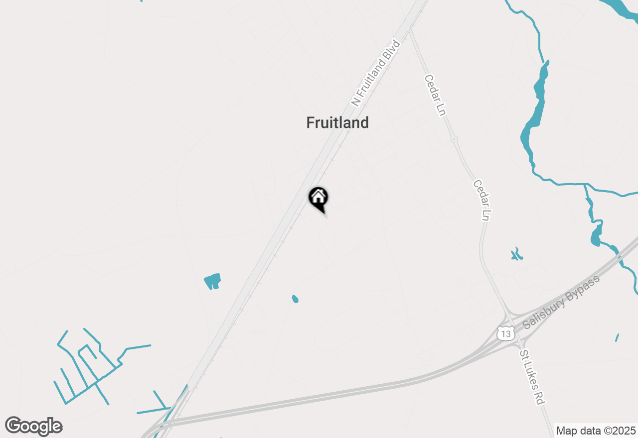 Map of 307 S Division Street, Fruitland, MD 21826