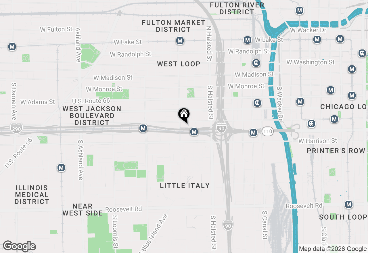 Map of 933 W Van Buren Street #801, Chicago, IL 60607