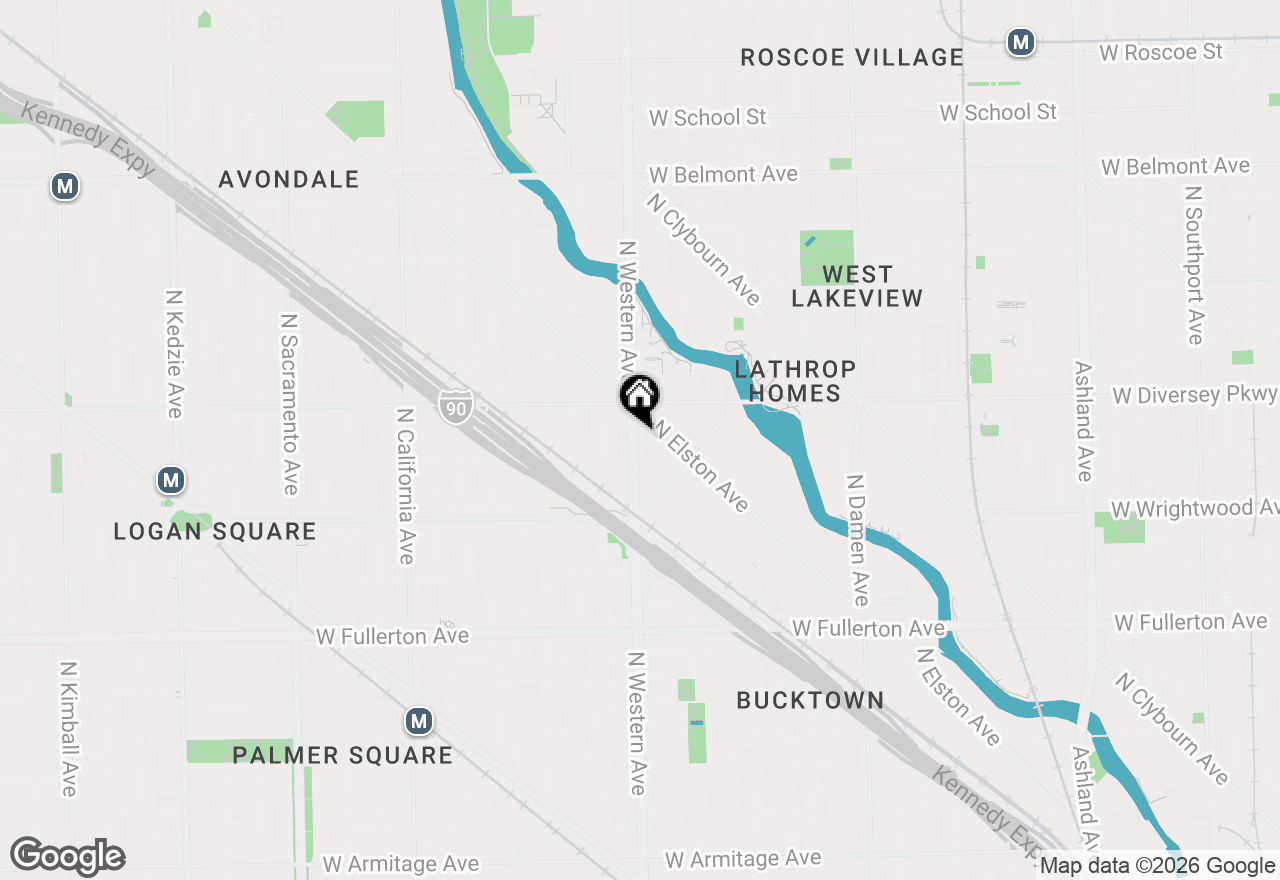 Map of 2721 N Western Avenue, Chicago, IL 60647