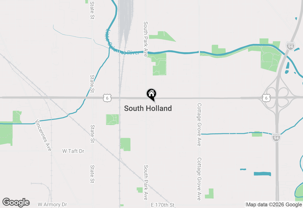 Map of 16230 Lowell Avenue, South Holland, IL 60473