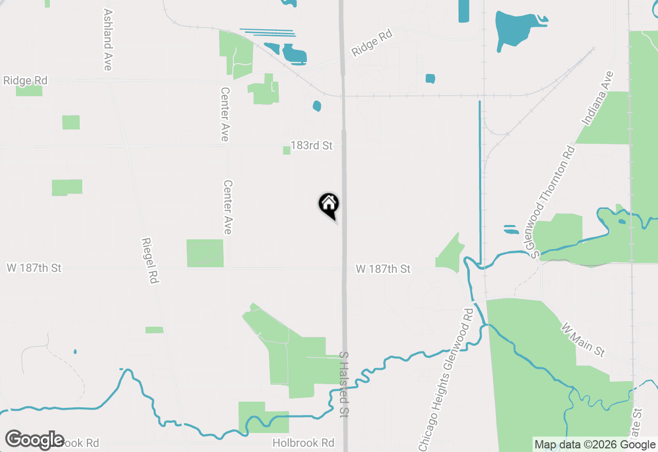 Map of 1028 W Strieff Lane, Glenwood, IL 60425