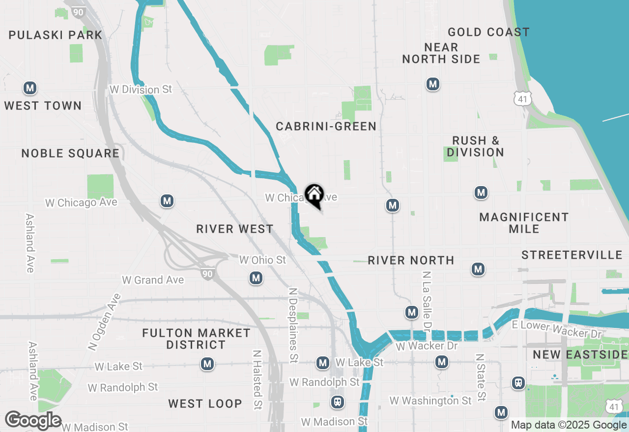 Map of 525 W Superior Street #621, Chicago, IL 60654