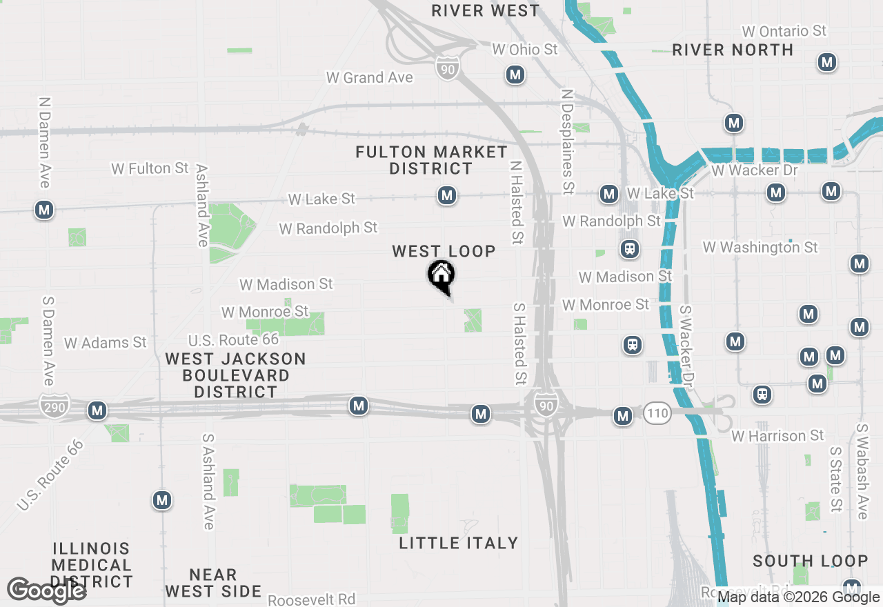 Map of 1000 W Monroe Street #201, Chicago, IL 60607