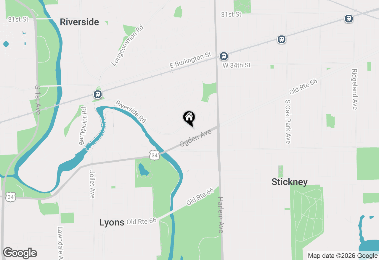 Map of 317 Lionel Road, Riverside, IL 60546