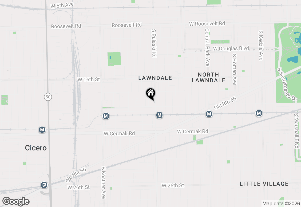 Map of 1855 S Komensky Avenue, Chicago, IL 60623