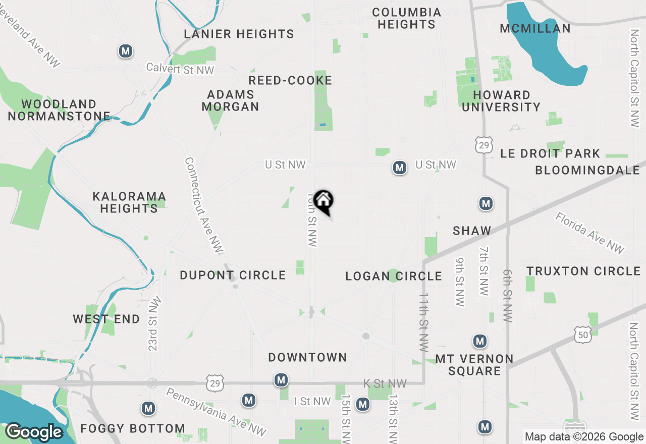 Map of 1701 16th Street Nw #627, Washington, DC 20009