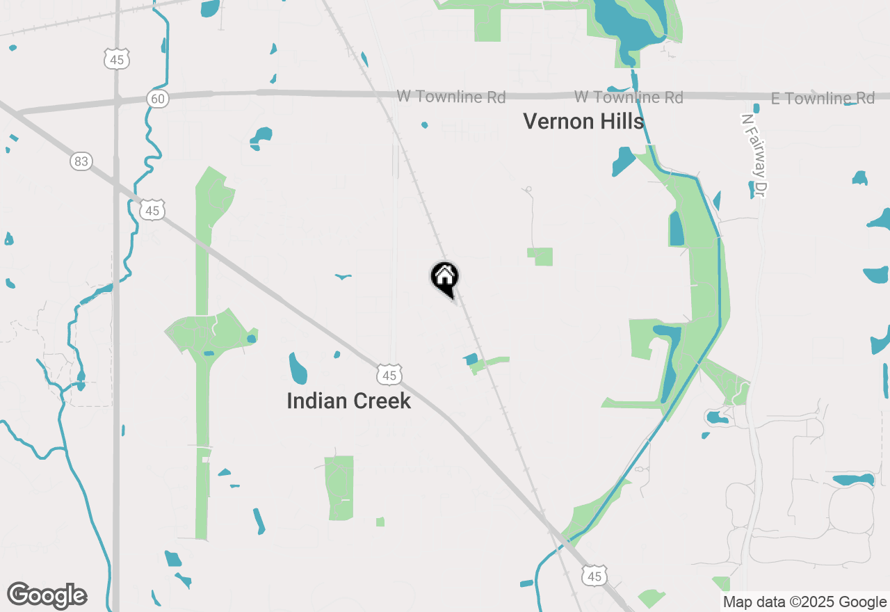 Map of 233 Harvest Court, Vernon Hills, IL 60061