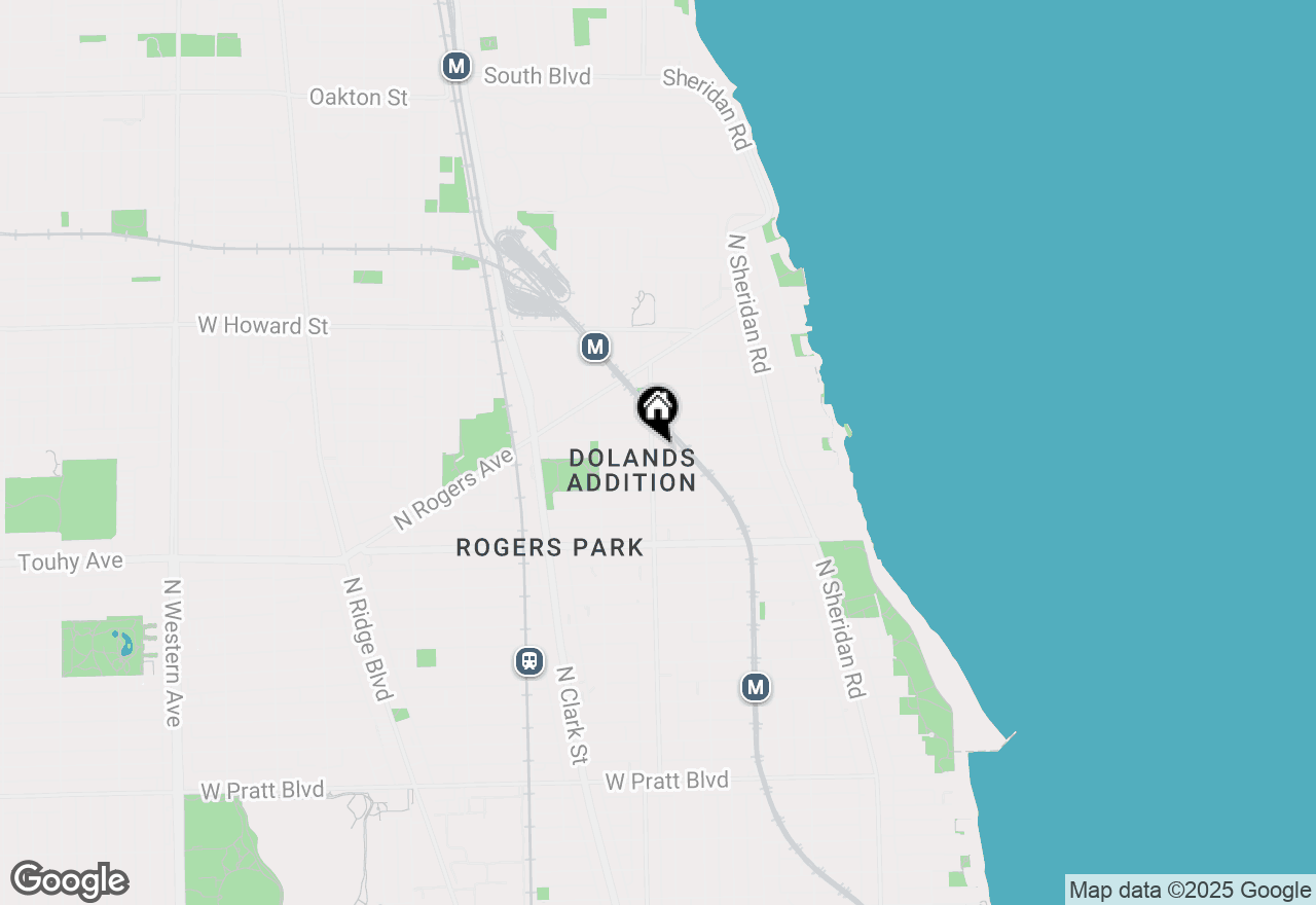 Map of 7359 N Ashland Boulevard #G, Chicago, IL 60626