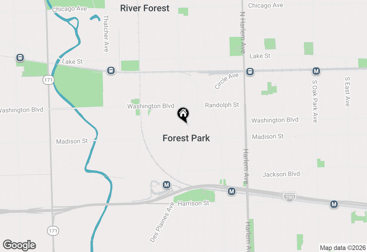 Map of 314 Lathrop Avenue #404, Forest Park, IL 60130