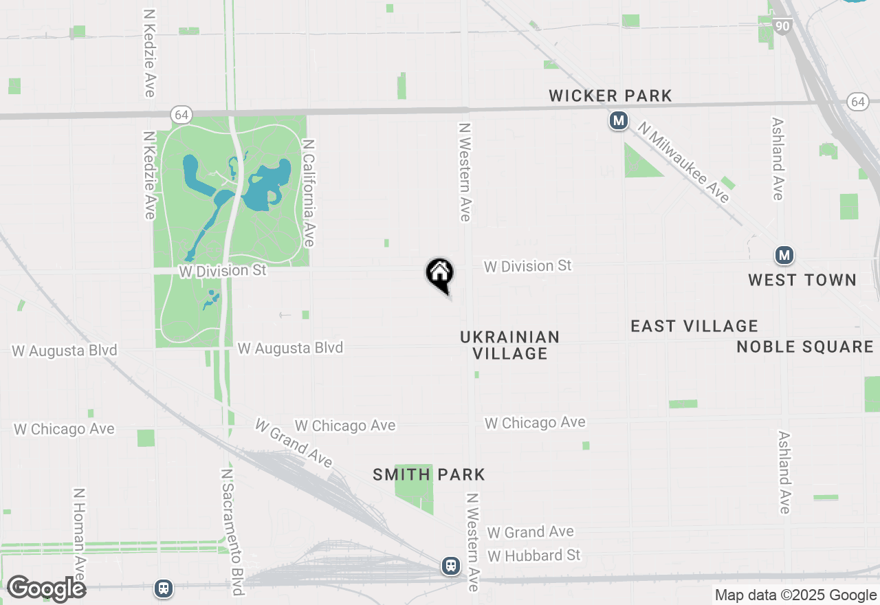 Map of 2446 W Thomas Street, Chicago, IL 60622