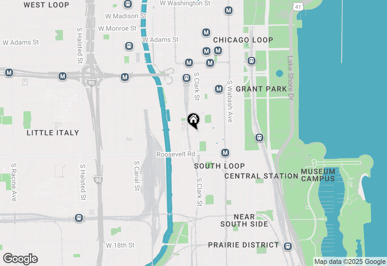Map of 1000 S Clark Street #2901, Chicago, IL 60605