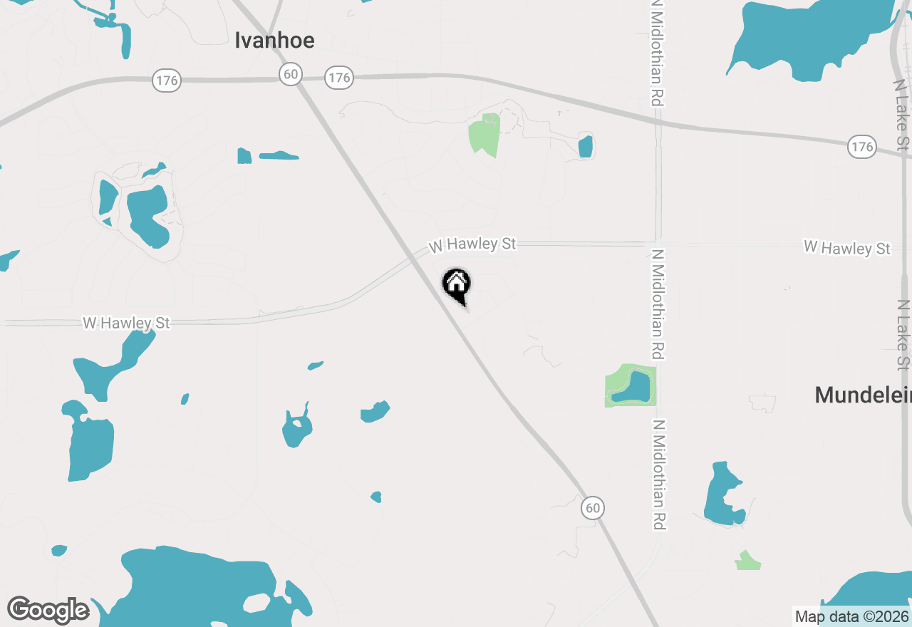 Map of 344 Yorkshire Drive, Mundelein, IL 60060