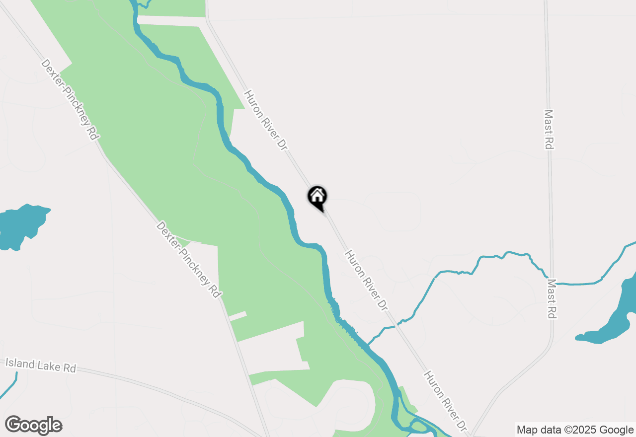 Map of 8099 Huron River Drive, Dexter, MI 48130
