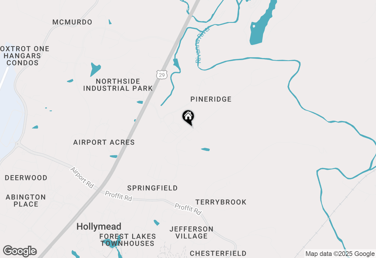 Map of 3217 Thicket Run Dr, Charlottesville, VA 22911