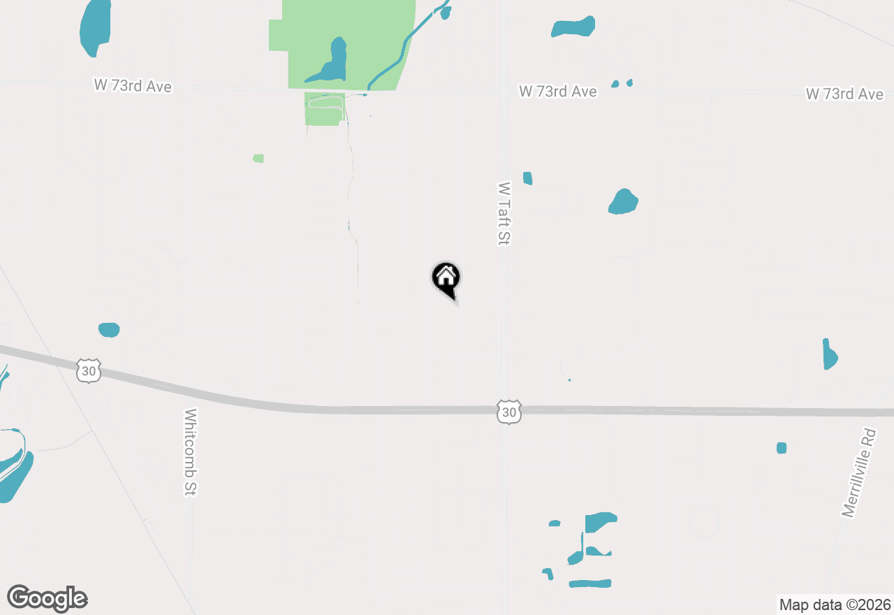 Map of 2407 W 78th Avenue, Merrillville, IN 46410