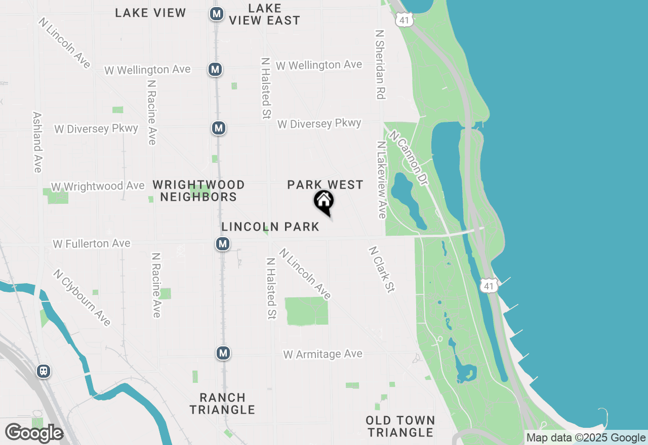 Map of 603 W Arlington Place #1, Chicago, IL 60614