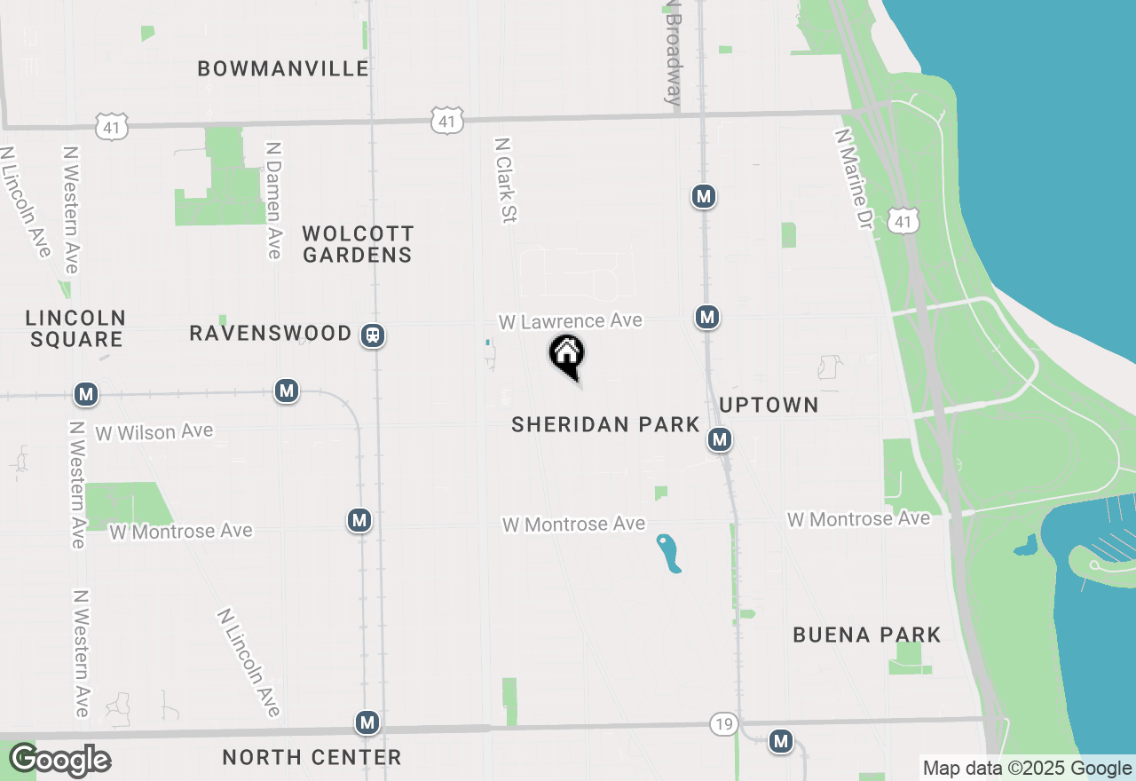 Map of 4637 N Dover Street #1N, Chicago, IL 60640