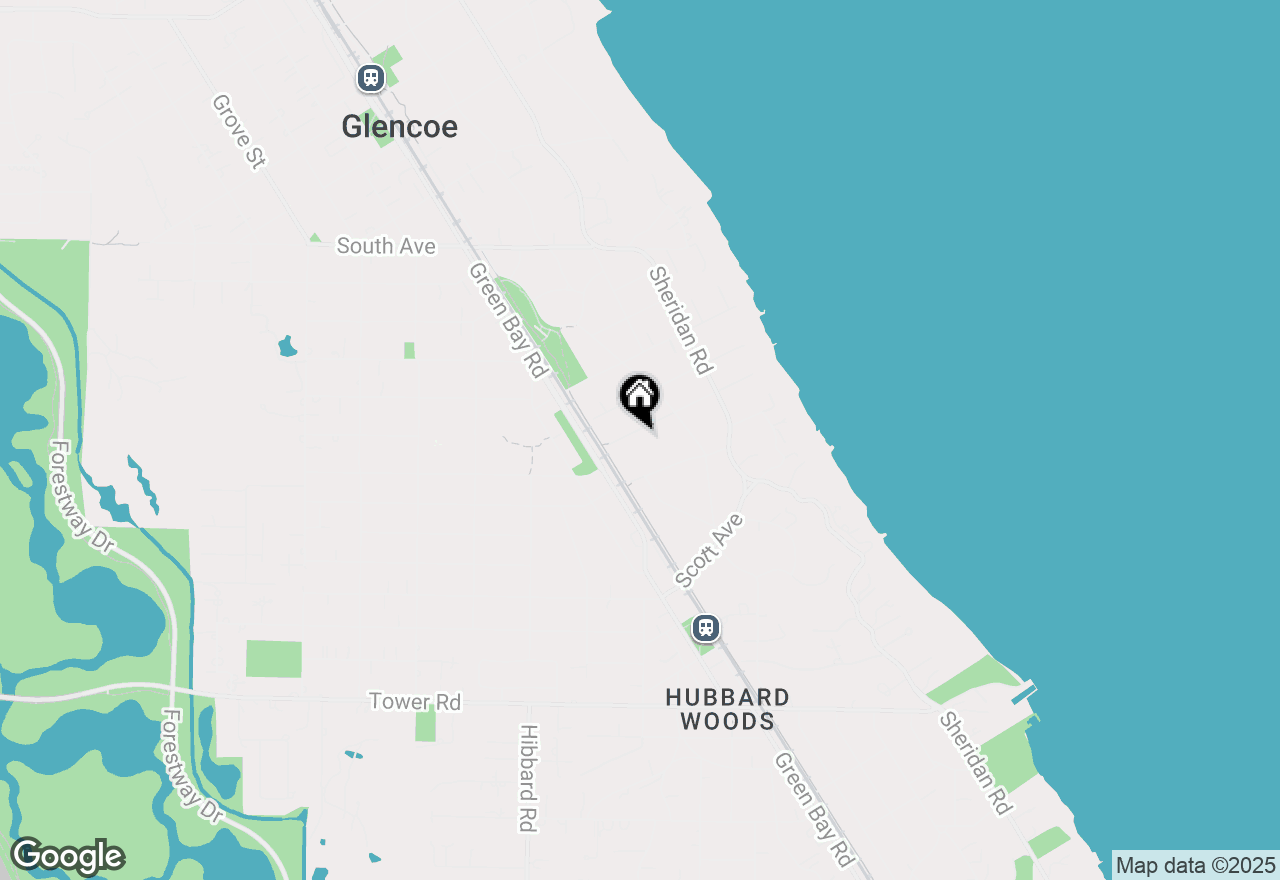 Map of 250 Mary Street, Winnetka, IL 60022