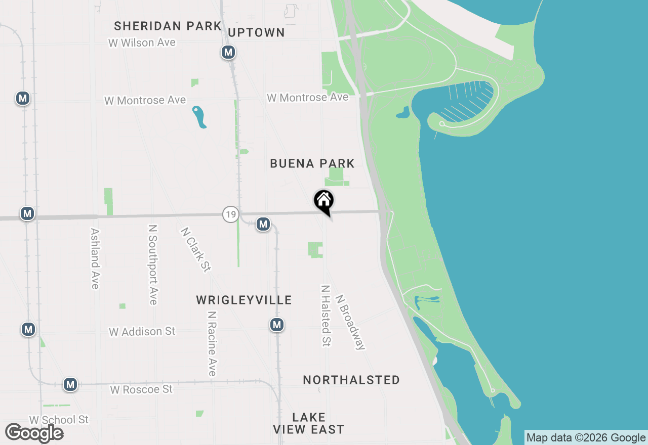 Map of 3942 N Clarendon Avenue #1N, Chicago, IL 60613