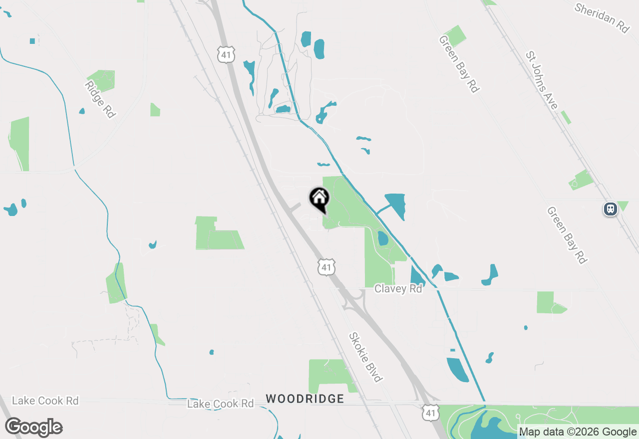 Map of 628 Calais Circle, Highland Park, IL 60035