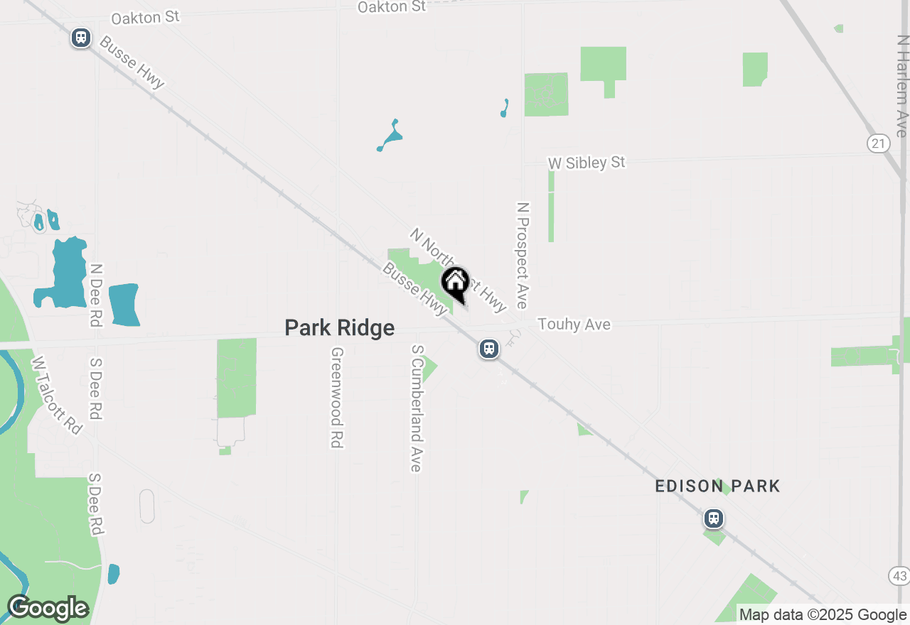 Map of 33 Morris Street, Park Ridge, IL 60068